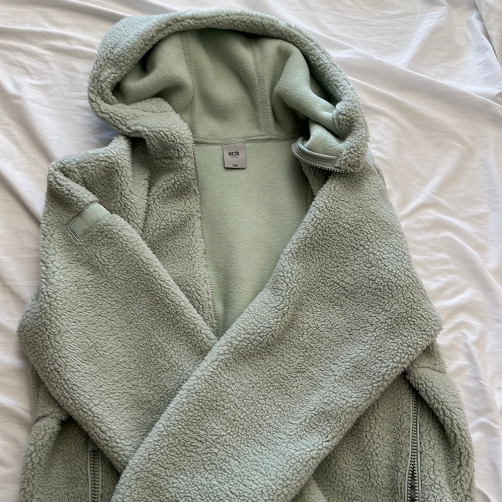 Light blue/green Sherpa jacket